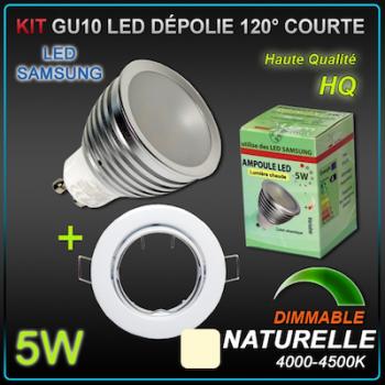 KIT 10 SPOTS LED GU10 Samsung 5W dimmables
