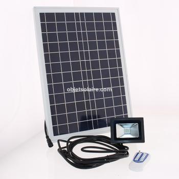 Projecteur Solaire Led Puissant 6W 500 Lumens Allumage Manuel par T&eacute;lecommande ZS-225T1