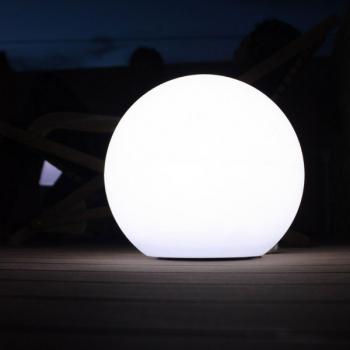 Boule Solaire Blanche 75 Lumens 28 cm Lune