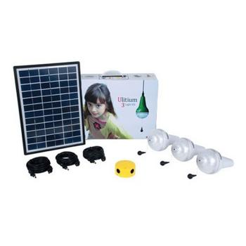 Kit Eclairage Solaire Ulitium 3 Lampes Led 720 Lumens