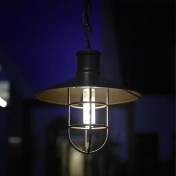 Lampe Solaire Suspension Métal Vintage 50 Lumens Calédo