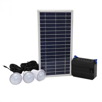 Junluck Kit Solaire Générateurs solaires à taux de Conversion élevé Panneau de polysilicium 12V Petits systèmes solaires Éclairage de Secours Éclairage Domestique 