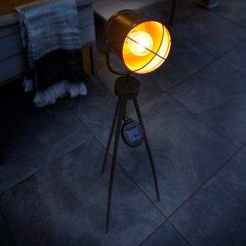 Lampadaire Solaire de Terrasse D&eacute;co Industriel Leipzig 20 Lumens