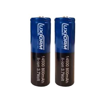 Pile Solaire Rechargeable Lithium-Ion 3,7 V AA 14500 800 mah - Lot de 2