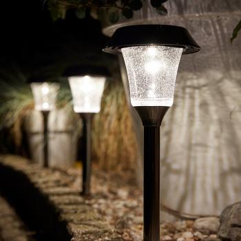 Lampadaire solaire de jardin Lanterne 170 cm 100 lumens