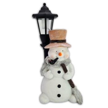 Bonhomme de Neige Solaire Lanterne 43cm