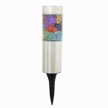 Lampe Solaire Bac à Fleur Mosaïque ALERTO