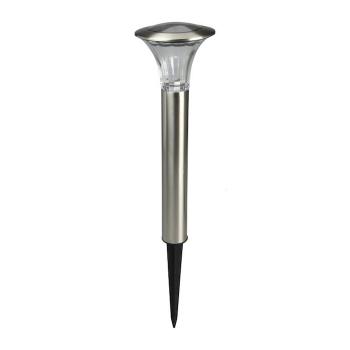 Borne Solaire Inox Verre Reims 25 Lumens Blanc Chaud