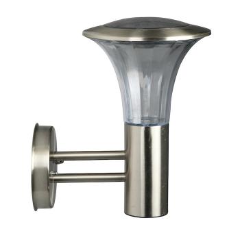 Applique Solaire Inox Verre Reims 25 Lumens Blanc Chaud