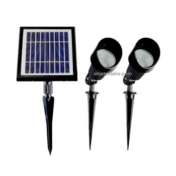 Kit spots solaires encastrables + panneau déporté –