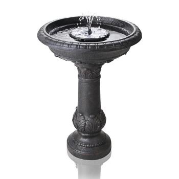 Fontaine Solaire Bain d'Oiseaux Wind Batterie & Led
