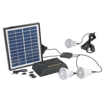 Kit d'Eclairage Solaire Panneau 4W-3 Lampes Led Heit 300 Lumens