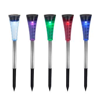 Balises Solaires Multicolores RGB Rope - Lot de 5