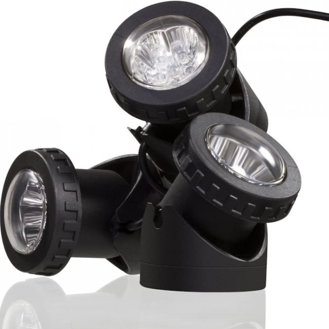 Spots Solaires Puissants Submersibles V2 160 Lumens IP68 Blancs - Lot de 3