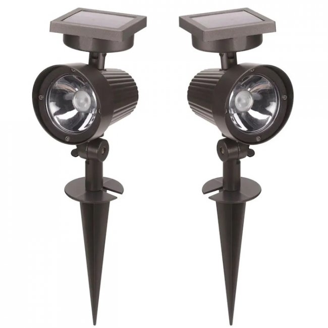 Spot Solaire Jardin Aluminium 30 Lumens Ultra 365- LOT de 2 