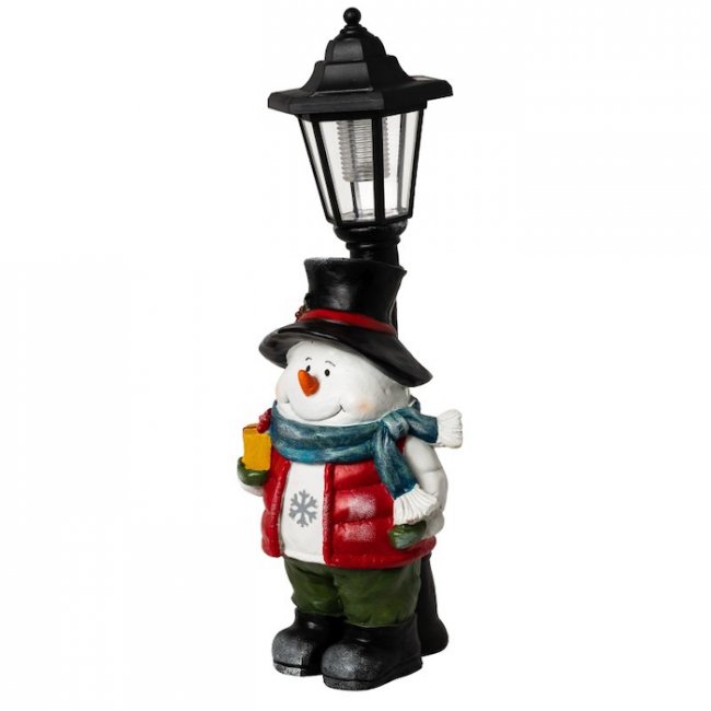 Bonhomme de Neige Solaire Lanterne 43cm