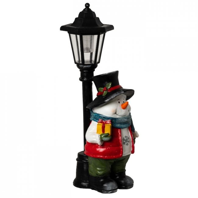 Bonhomme de Neige Solaire Lanterne 43cm