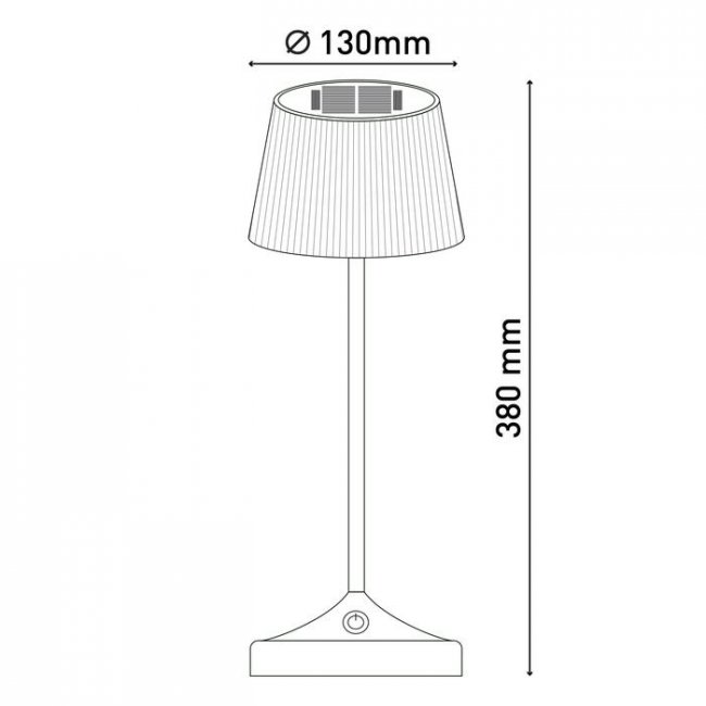 Lampe Solaire de Table 370 Lumens Emma Usb Blanc-Vert Dimmable 2700-3000-4000°K 