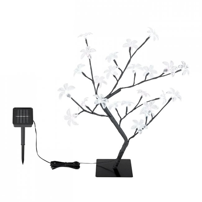 Lampe Solaire Arbuste Fleurs Multicolores