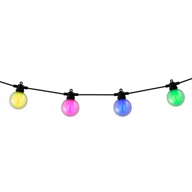 Guirlande Solaire Usb Multicolore 60 Lumens Cadène 8 Modes Télécommande 
