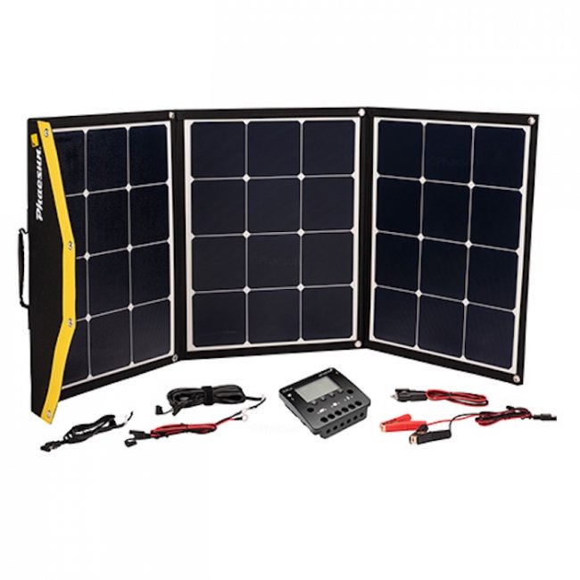 Kit Panneau Solaire Nomade 135W 3 Volets Pliables EFTE 12V-Usb-Contrôleur LCD