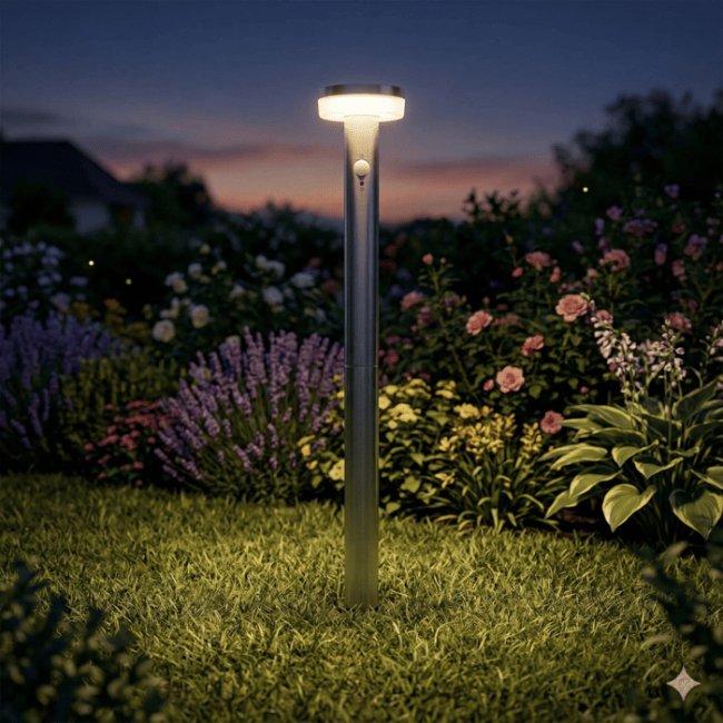 Borne Solaire Norcia D&eacute;tecteur 3 Modes 400 Lumens 3000&deg;K 400-800mm