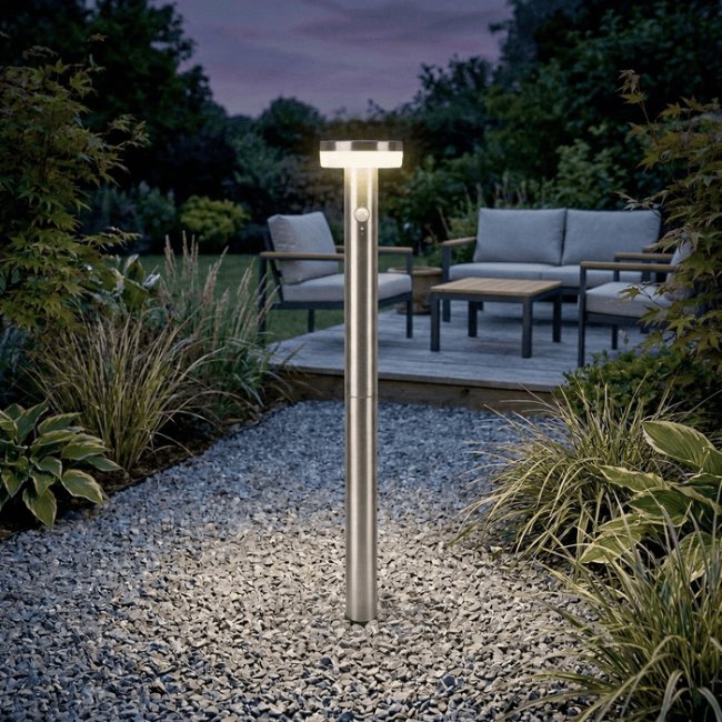 Borne Solaire Norcia D&eacute;tecteur 3 Modes 400 Lumens 3000&deg;K 400-800mm