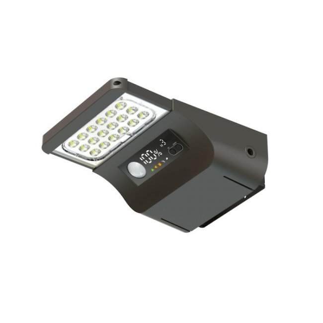 Lampadaire Solaire Led Puissant 3000 Lumens Hybride T&eacute;l&eacute;commande ZS-CL5.3