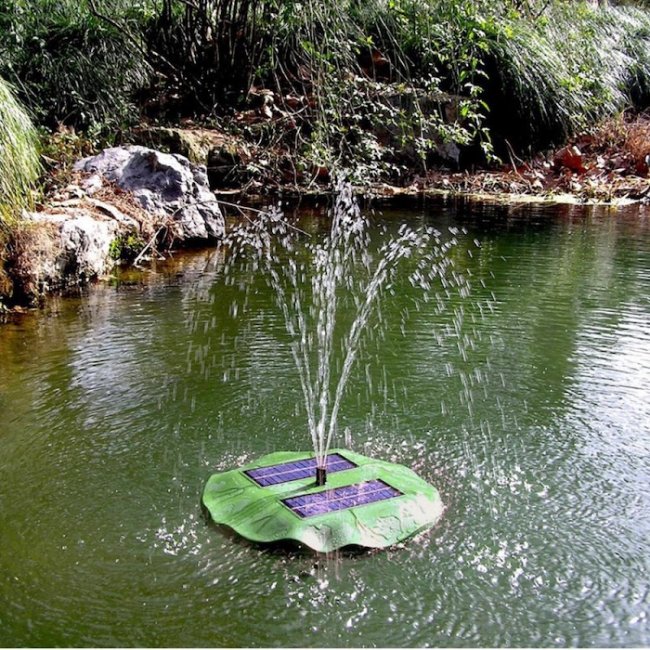 Fontaine Pompe Solaire Flottante Lily-2