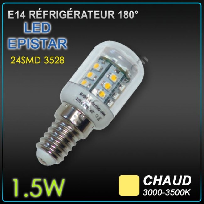 Ampoule De Réfrigérateur 1,5W E14 Led (Blanc Chaud LyvEco