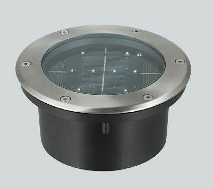 Spot solaire encastrable sol puissant 8 leds Eclairage solaire