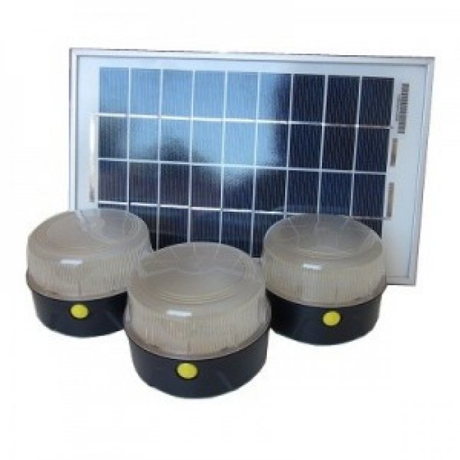 Kit Eclairage Solaire SOLT 3 Lampes 240 Lumens