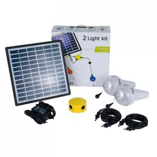 Kit Eclairage Solaire Ulitium 2 Lampes 480 Lumens