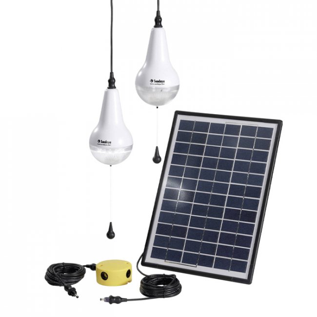 Kit Eclairage Solaire Ulitium 2 Lampes 480 Lumens