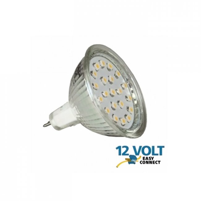 Ampoule Led 12V AC Easy Connect GU5.3 MR16 1,1 W Blanc chaud