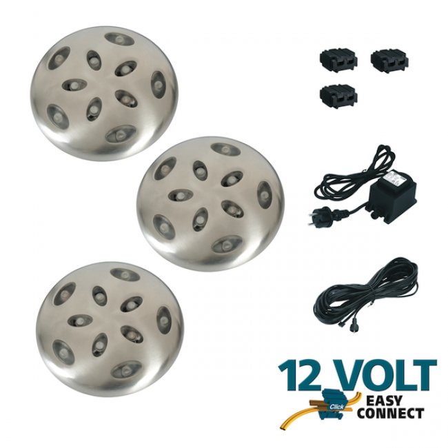 Kit 10 Spots encastrables led 12V Calypso transfo- eclairage 12V