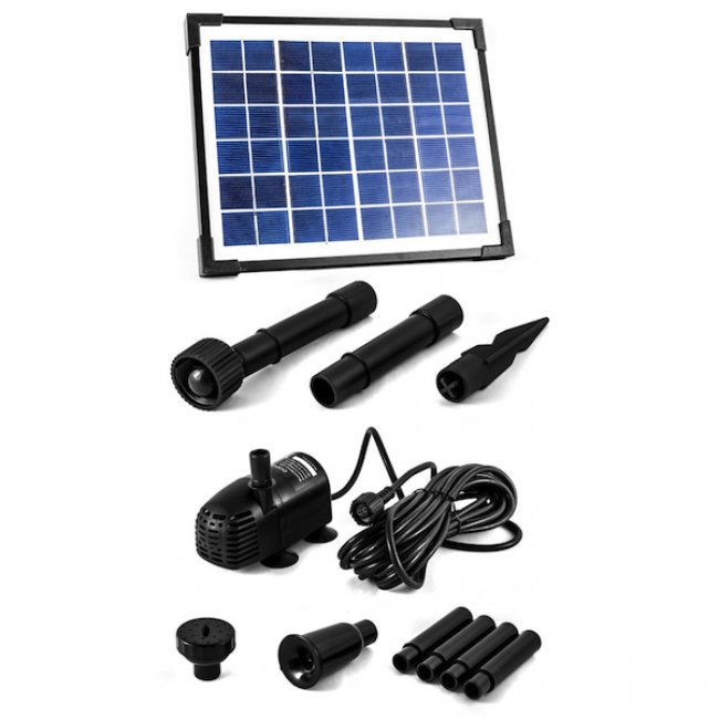 Kit pompe solaire bassin Fountain Pro 250L-5W