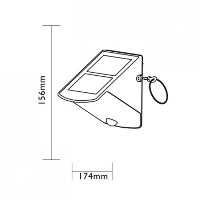 Applique Solaire Détecteur de Mouvement Natal 40 Lumens