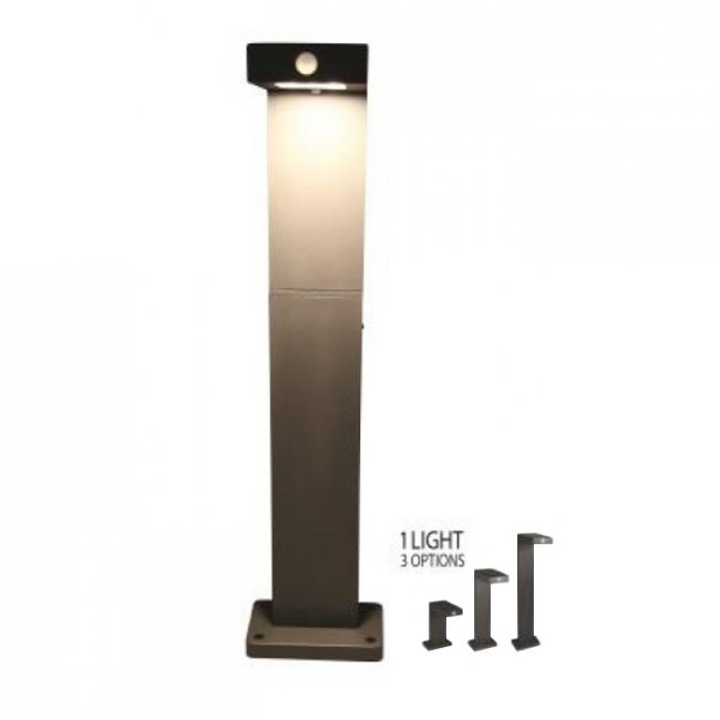 Borne Solaire Puissante Détecteur Alberta 100 Lumens