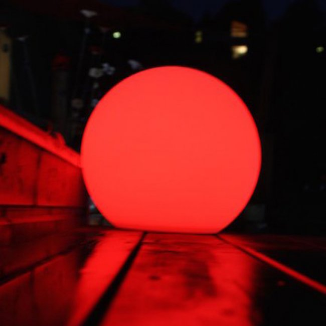 Boule Solaire Couleurs RGB 56 cm Lune Télécommande