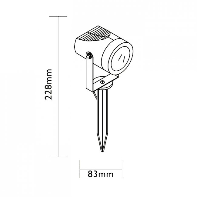 Spot Extérieur 12V led 3W Basse Tension Espérance Easy Connect