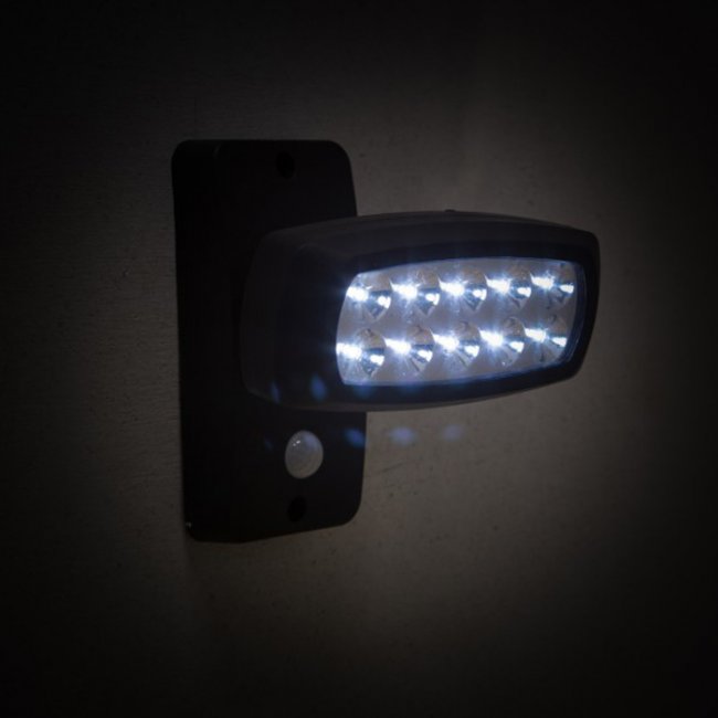 Spot Solaire Détecteur de Mouvements 10 Led BT 150 Lumens 2 Modes