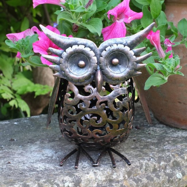 Jeu de 2 lampes solaires - Hibou - Gardennice | Boutique en ligne Jardin &  Déco