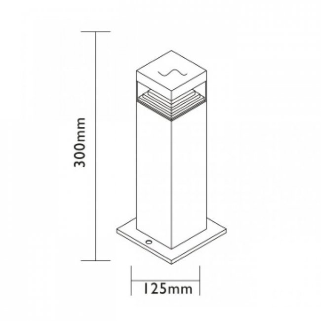 Borne Extérieure 12V Led Hobart 30 cm Basse Tension Easy Connect