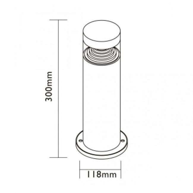 Borne Extérieure Led 12V Led Canberra 30 cm Easy Connect