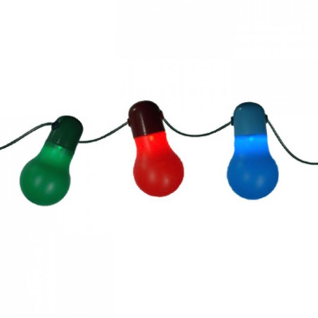 Guirlande Solaire Party 20 Ampoules Led Multicolores