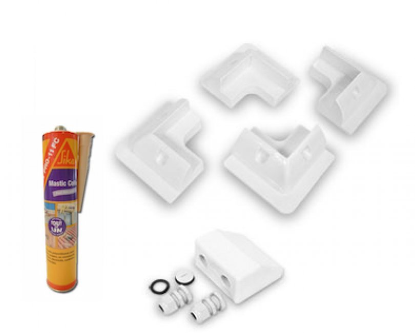 Kit De 4 Supports De Fixation Pour Panneaux Solaires - Alliage Aluminium, Pour Toits, Camping-car, Bateau