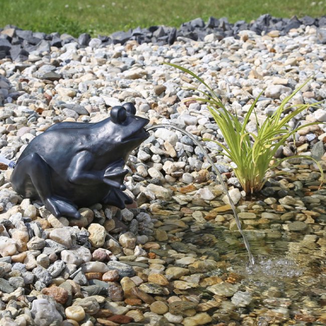 Pompe Fontaine Solaire Jet d'Eau Grenouille NP9