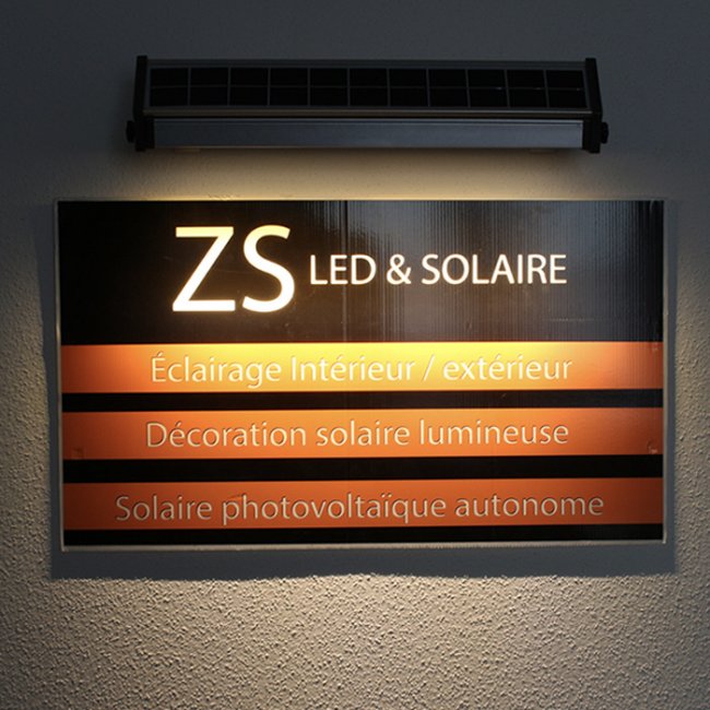 Lèche Mur Solaire Led Puissant 200 Lumens ZS-L8-2