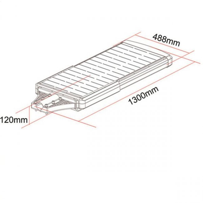 Lampadaire Solaire Led Puissant 4000 Lumens ZS-SL40